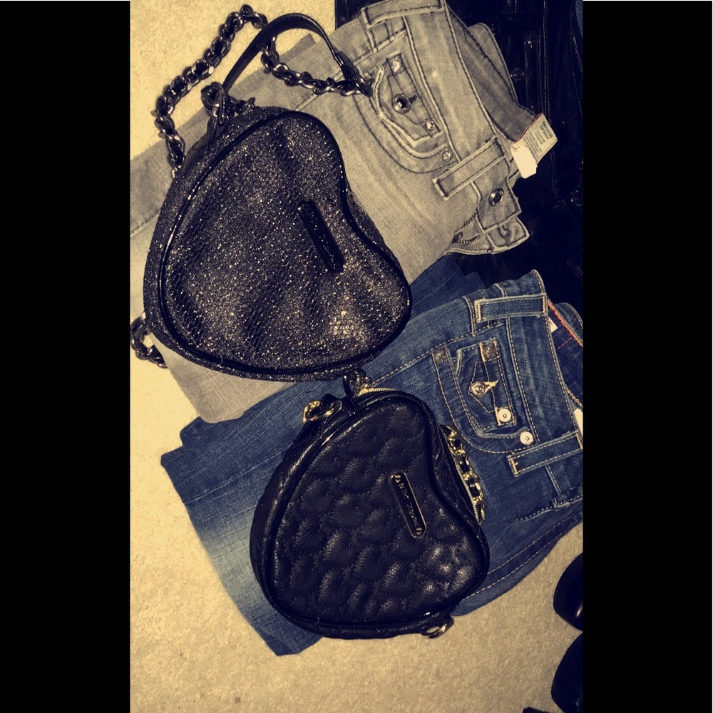 2 Betsy Johnson heard shapes purses